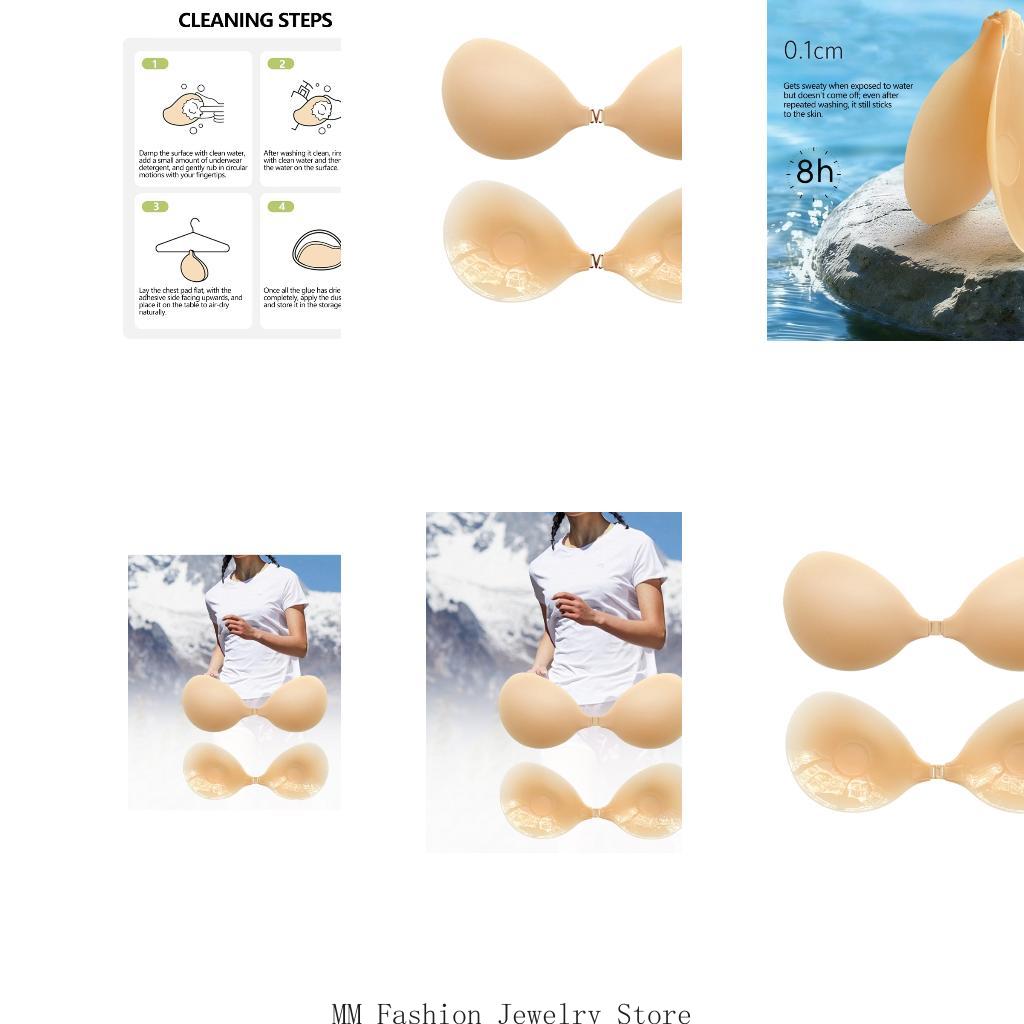 Backless Bra Sticky - Stickys rückenfreier Push-up-BH, trägerloser Klebe-BH, wiederverwendbarer