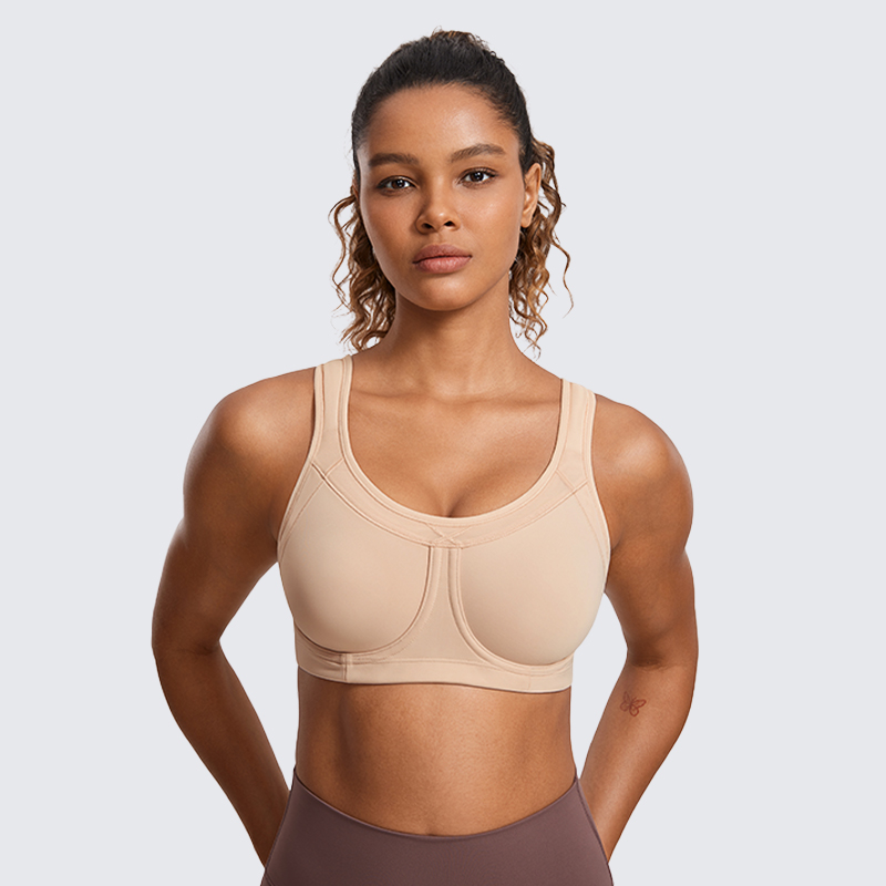 Underwire Bra Padded - SYROKAN Damen-Sport-BHs, Sport-BH mit hoher Unterstützung,