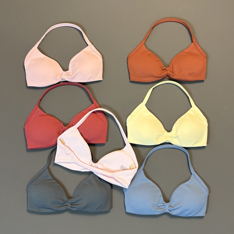 Sports Bra Racerback - HISTELLO Sport-BH Nahtloser Yoga-BH für Damen,