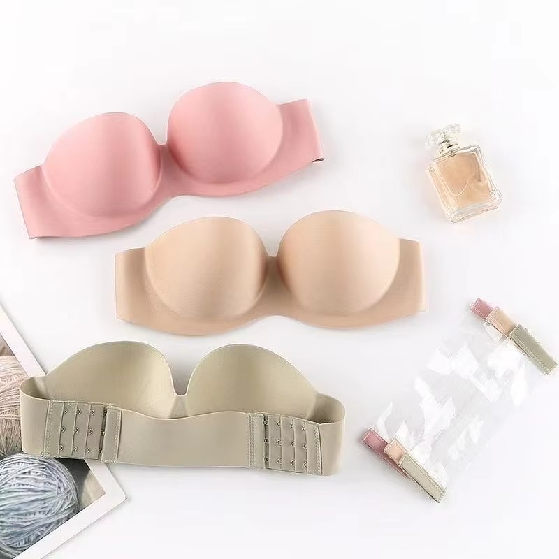 Underwire Bra Padded - Sexy trägerloser Push-Up-BH für Damen, nahtlose,