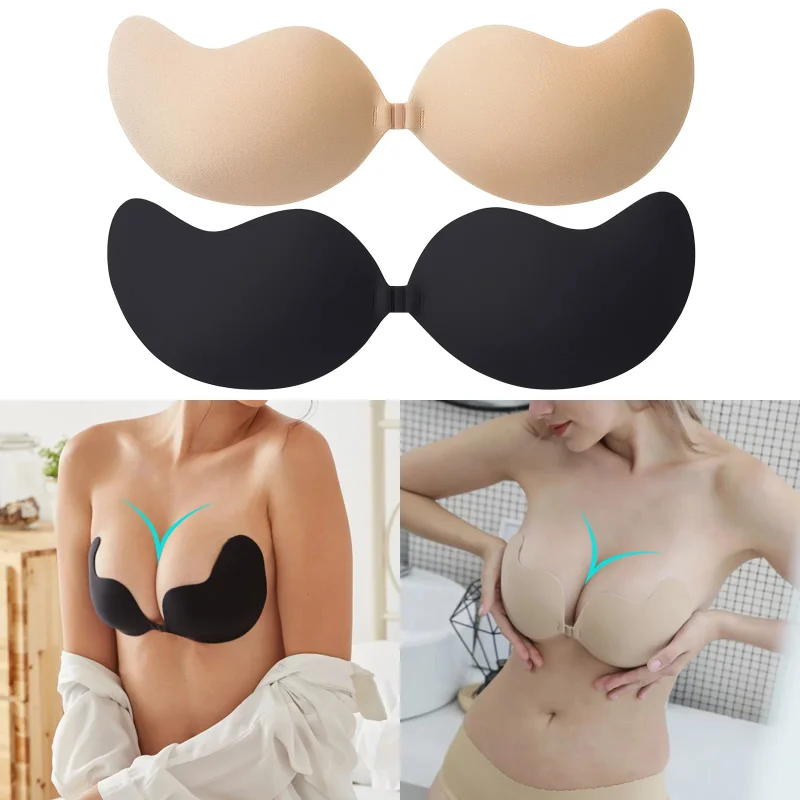 1/2pc unsichtbarer Push-up-BH  – Backless Bra Sticky Bewertung und Preis